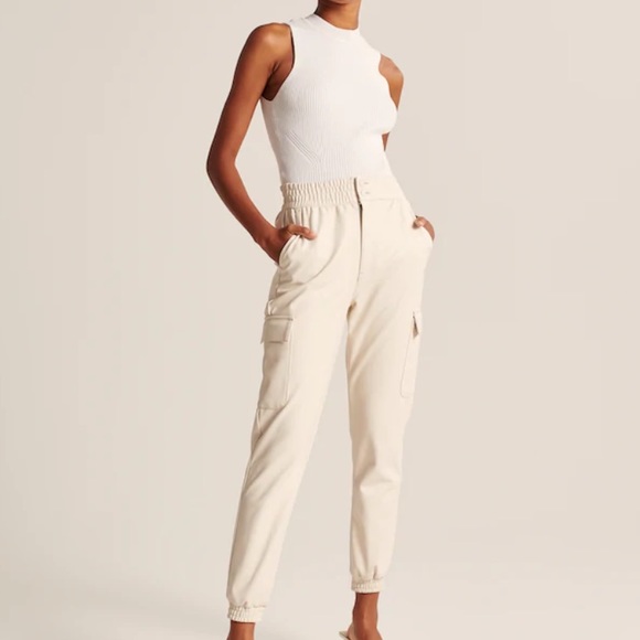 Abercrombie & Fitch Pants - Vegan Leather Joggers